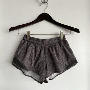Lululemon Women's Heathered Gray Hotty Hot Running Shorts Size 6